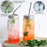 Durable and eco-friendly metal drinking straws for everyday use