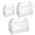 Elegant clear cake boxes for stylish cake presentation.