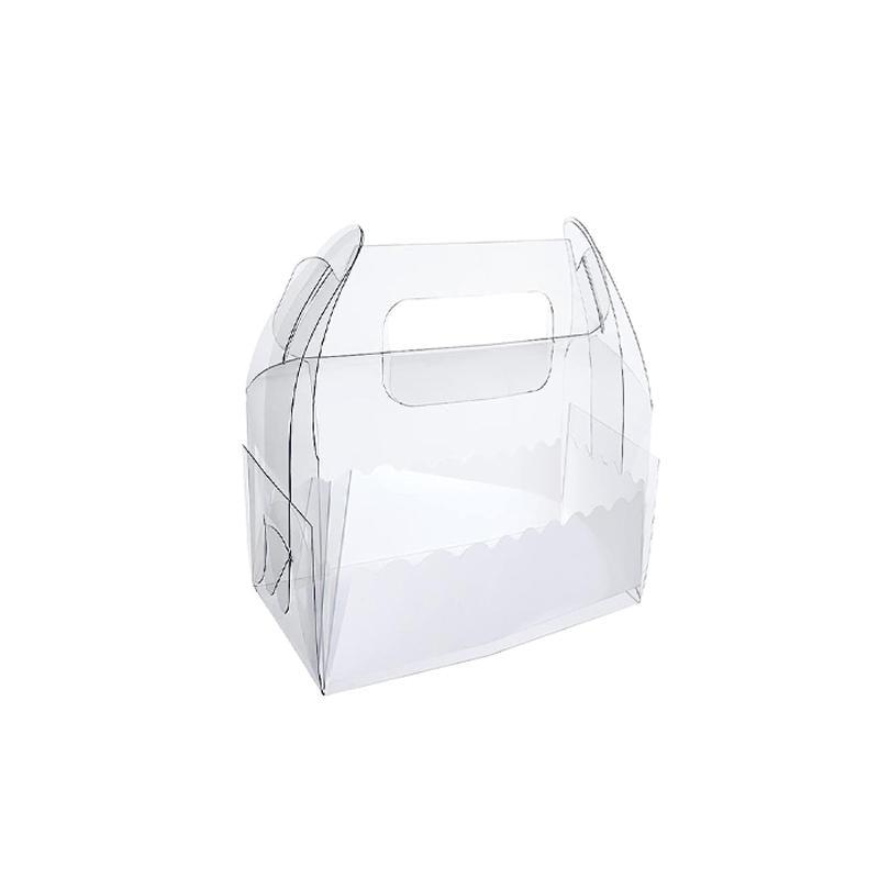 Elegant clear cake boxes for stylish cake presentation.