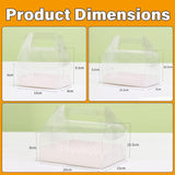 Elegant clear cake boxes for stylish cake presentation.