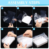 Elegant clear cake boxes for stylish cake presentation.