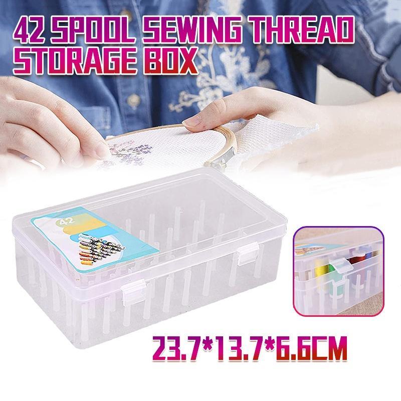 Durable and organised thread storage box for sewing supplies