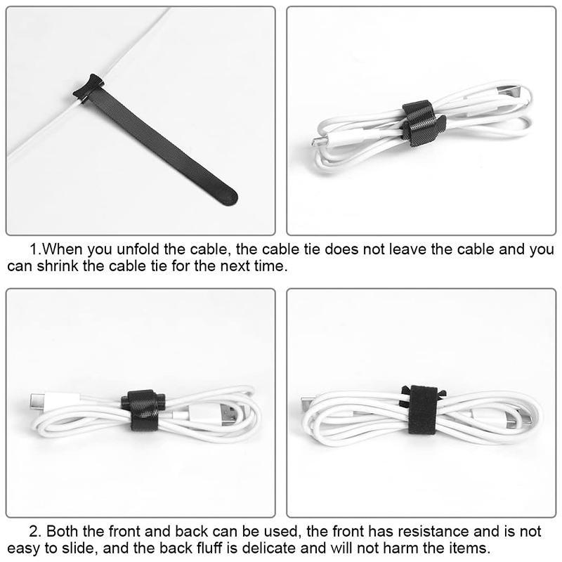 Versatile and durable reusable cable tie for organized spaces