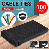 Versatile and durable reusable cable tie for organized spaces