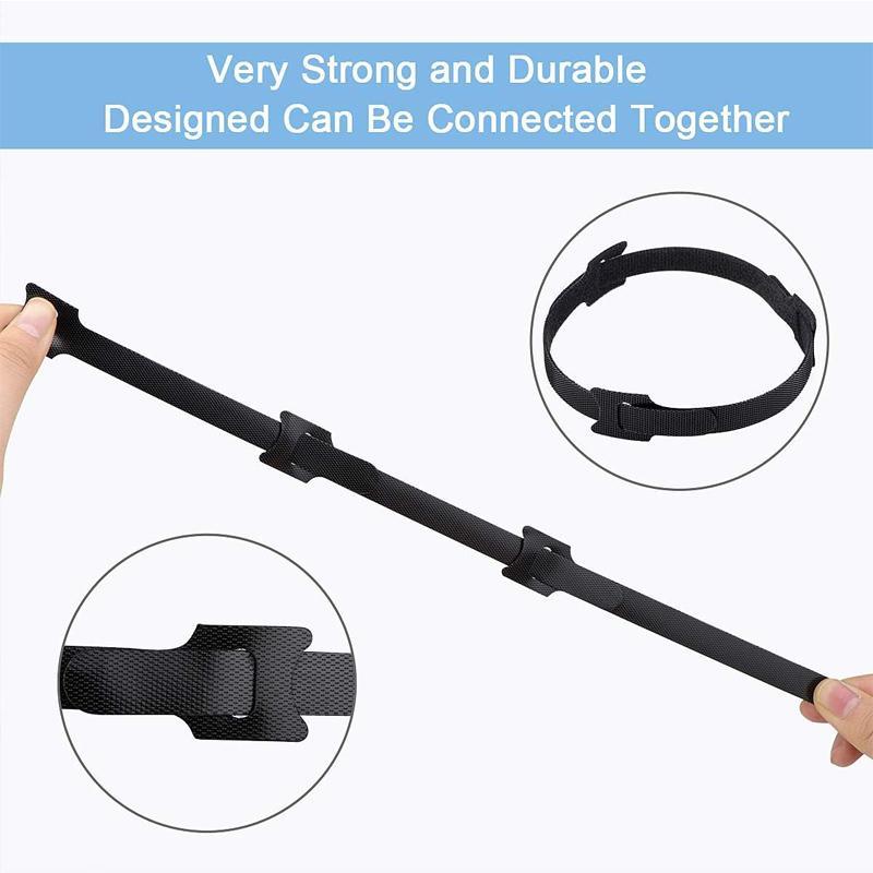 Versatile and durable reusable cable tie for organized spaces