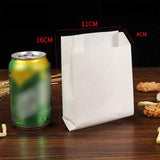 Eco-friendly paper lunch bags in natural white color