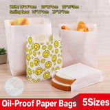 Eco-friendly paper lunch bags in natural white color