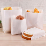 Eco-friendly paper lunch bags in natural white color