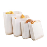 Eco-friendly paper lunch bags in natural white color