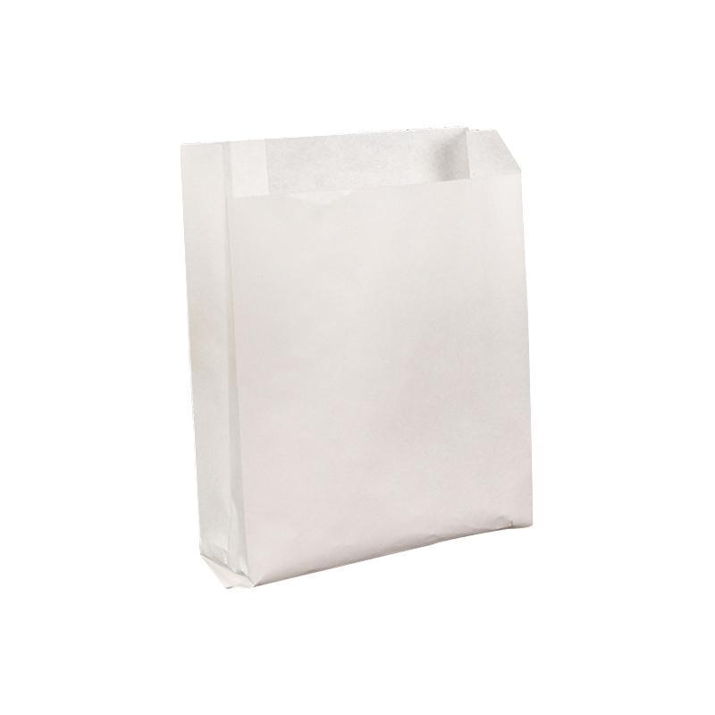 Eco-friendly paper lunch bags in natural white color