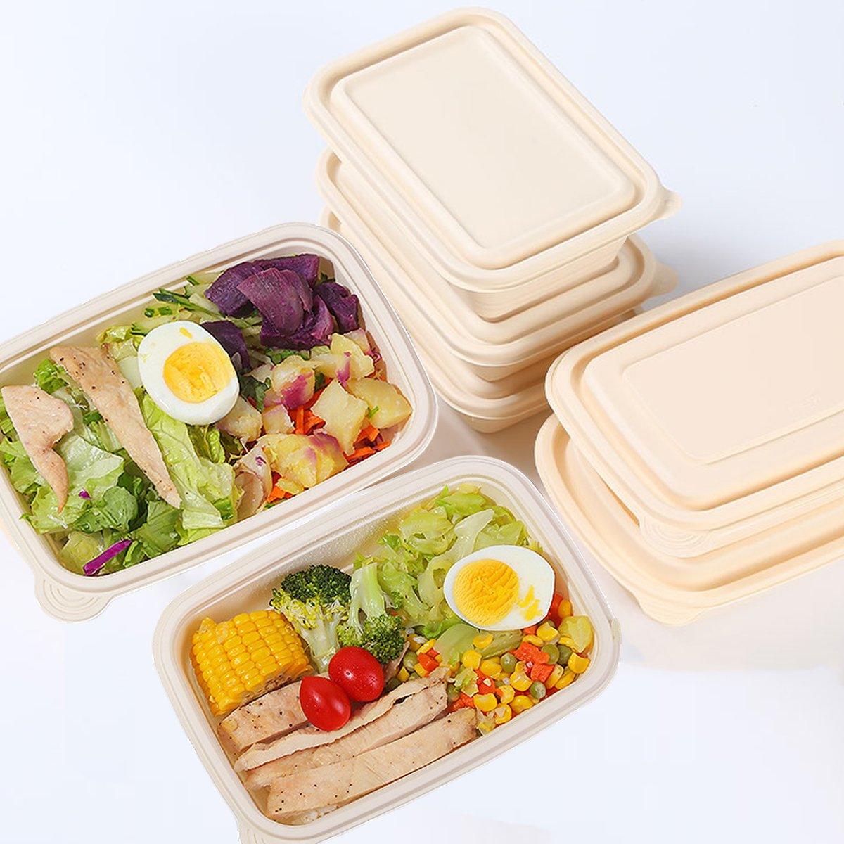 Eco-Friendly Corn Starch Lunch Boxes for Sustainable Meal Packaging