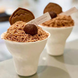 Eco-Friendly Disposable Sugarcane Pulp Ice Cream Cups - 50pcs