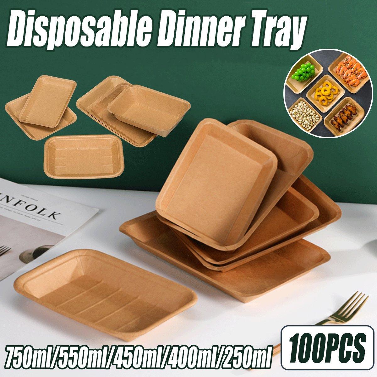 Eco-Friendly Kraft Food Trays for Convenient Serving