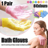 Effective and gentle exfoliating body mitt for smooth skin