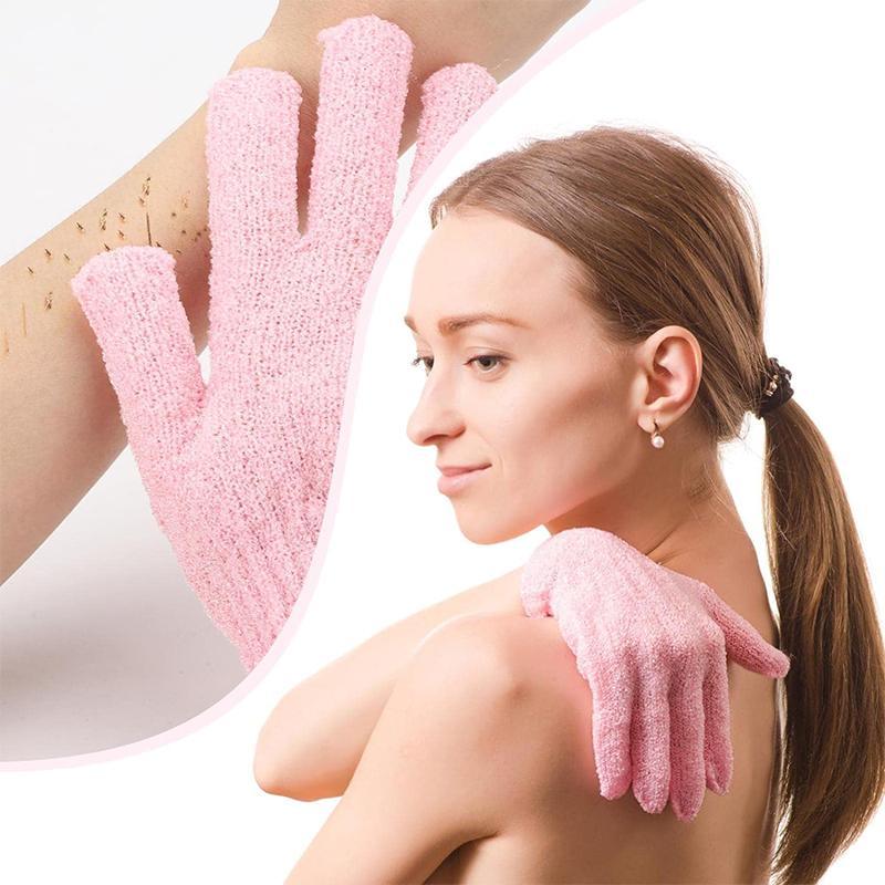 Effective and gentle exfoliating body mitt for smooth skin