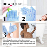 Effective and gentle exfoliating body mitt for smooth skin