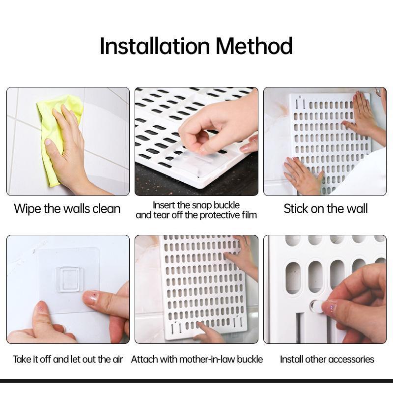 Efficient Peg Board and Hooks Storage Solution