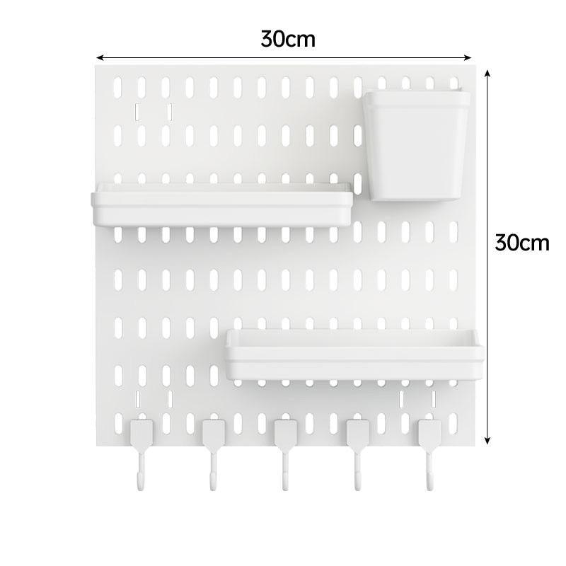 Efficient Peg Board and Hooks Storage Solution