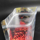 A variety of small items neatly organized in clear small zip bags, showcasing their versatility and convenience