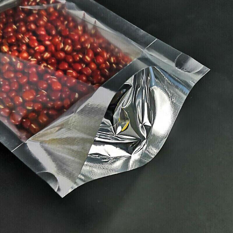 A variety of small items neatly organized in clear small zip bags, showcasing their versatility and convenience