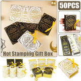 Eid Mubarak Book Shaped Gift Box 10PCS 300g White Card for Party Favors