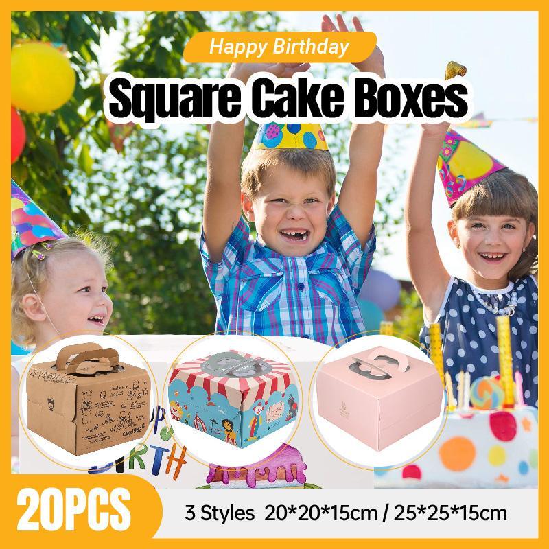 Elegant and Sturdy Cake Box for Birthday Celebrations