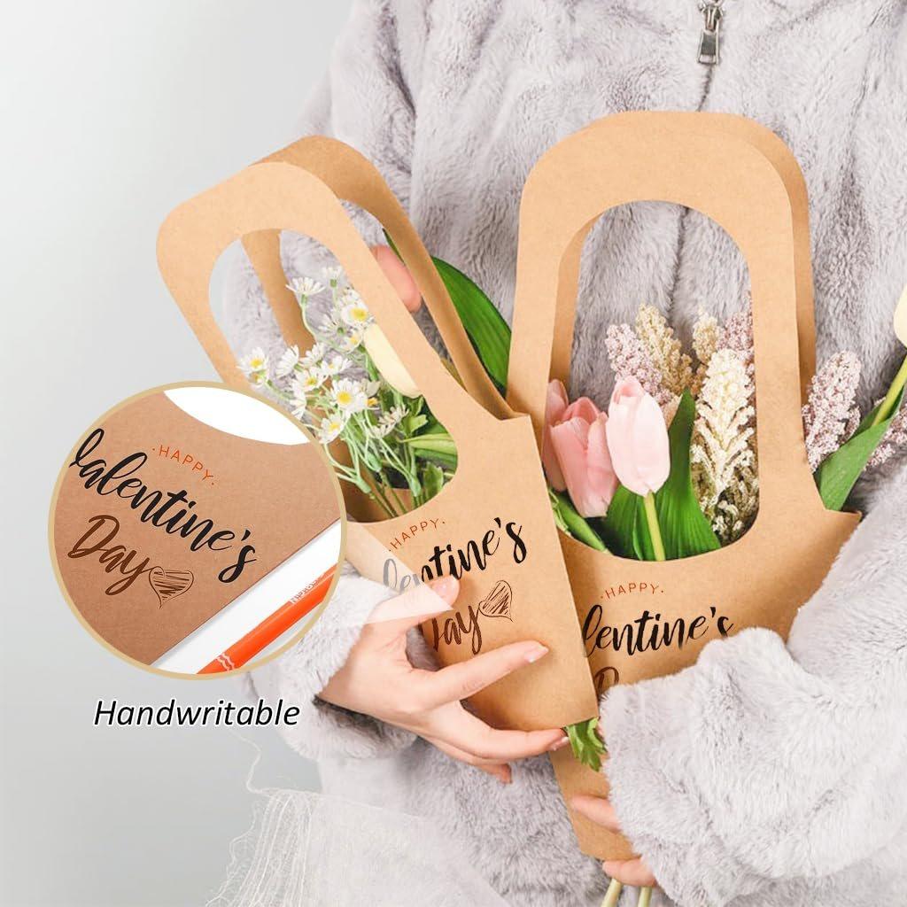 Elegant Kraft Paper Bouquet Bag for Beautiful Floral Presentations