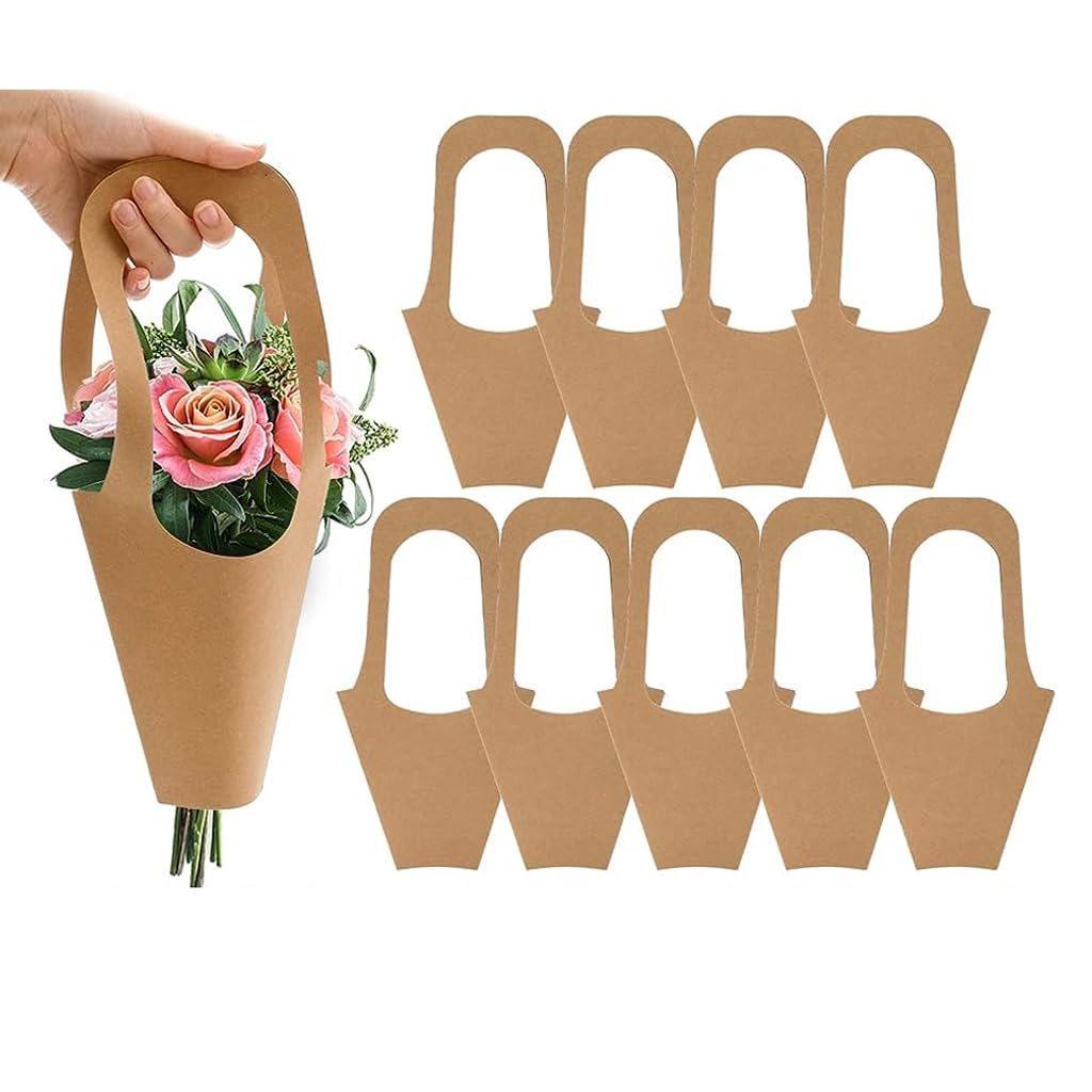 Elegant Kraft Paper Bouquet Bag for Beautiful Floral Presentations