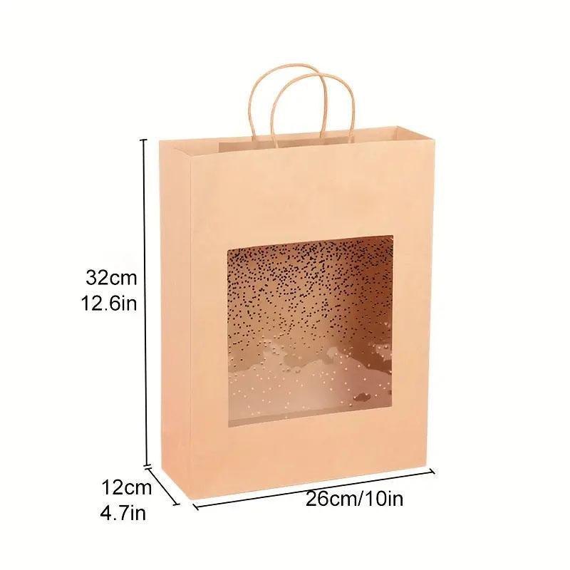 Elegant Kraft Paper Window Gift Bag for Any Occasion