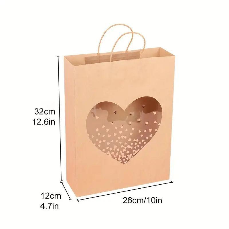 Elegant Kraft Paper Window Gift Bag for Any Occasion