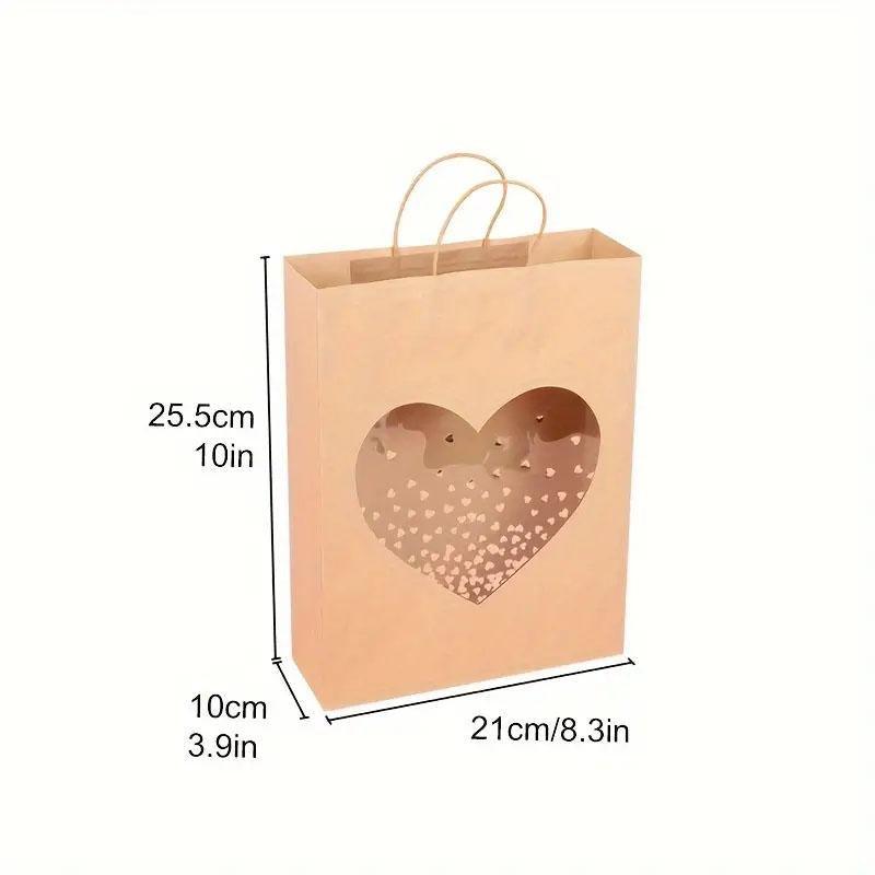 Elegant Kraft Paper Window Gift Bag for Any Occasion