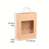 Elegant Kraft Paper Window Gift Bag for Any Occasion