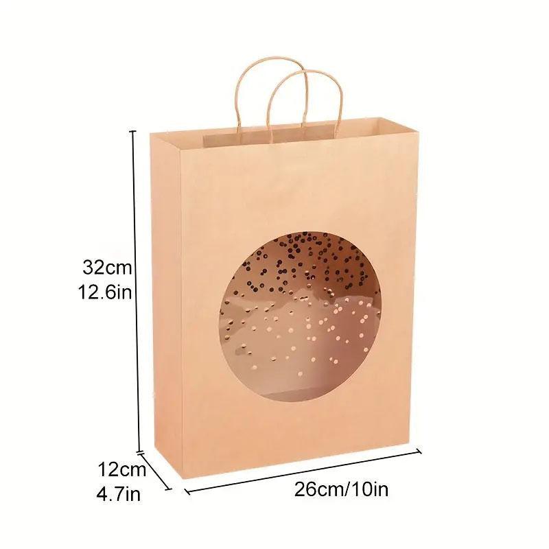 Elegant Kraft Paper Window Gift Bag for Any Occasion