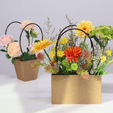 Elegant paper flower baskets showcasing floral arrangements