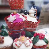 Cupcake with decorative toppings