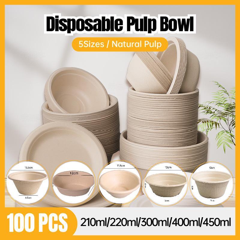 Elevate Your Dining Experience with Straw Pulp Disposable Bowls