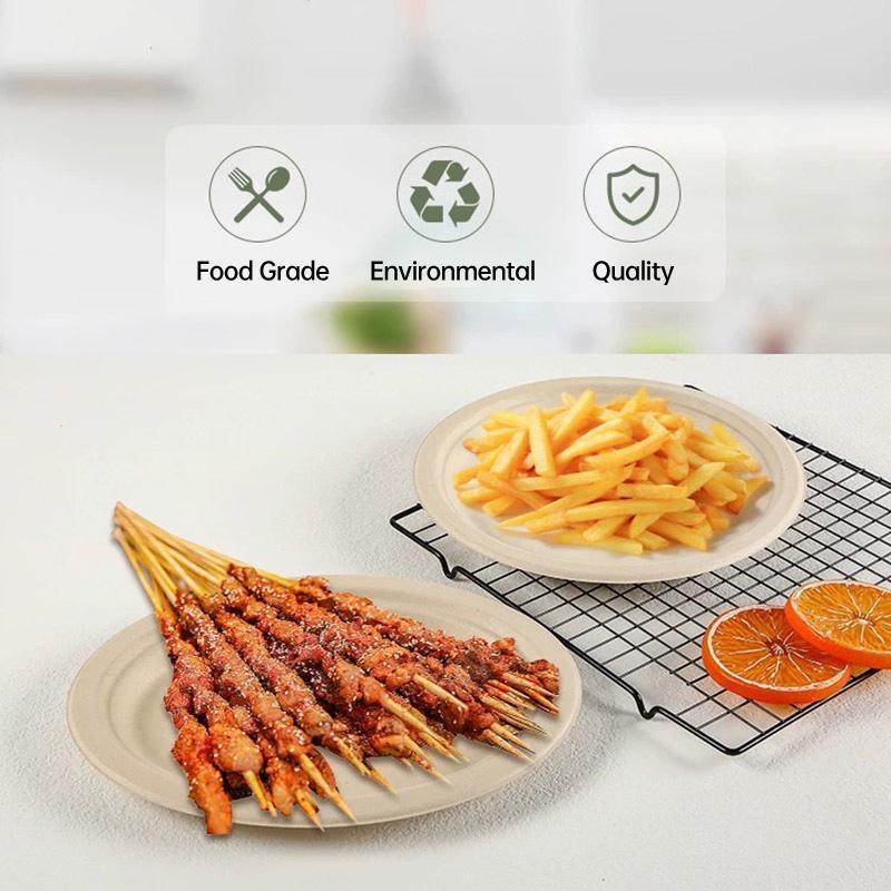 Elevate Your Dining with Straw Pulp Disposable Plates