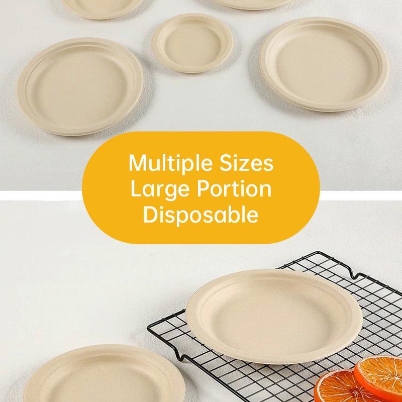 Elevate Your Dining with Straw Pulp Disposable Plates