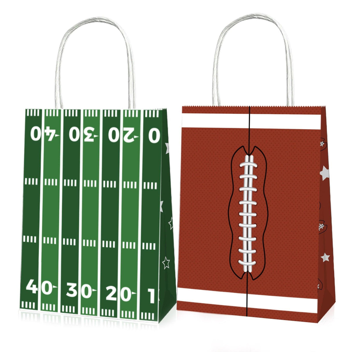 Elevate Your Gifts with Rugby Themed Kraft Paper Tote Bags