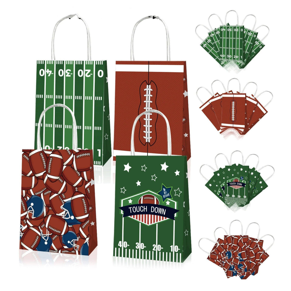 Elevate Your Gifts with Rugby Themed Kraft Paper Tote Bags