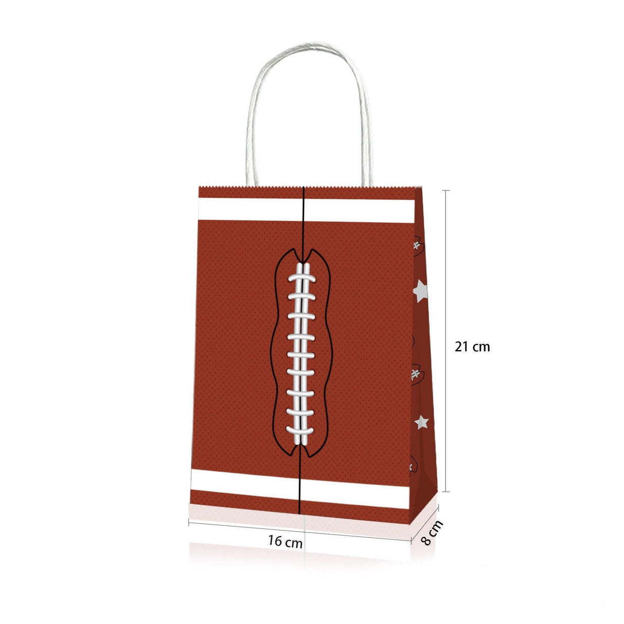 Elevate Your Gifts with Rugby Themed Kraft Paper Tote Bags