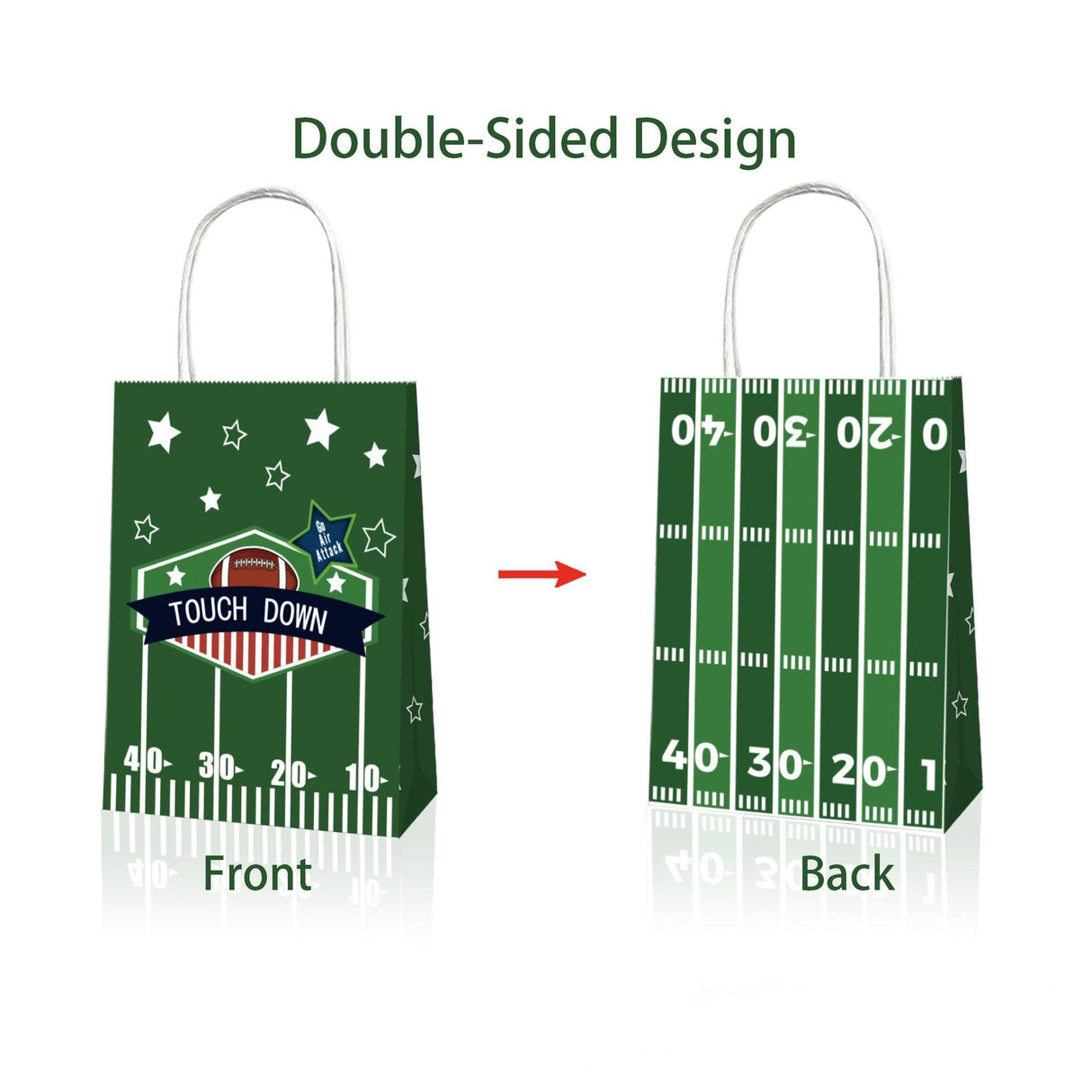 Elevate Your Gifts with Rugby Themed Kraft Paper Tote Bags