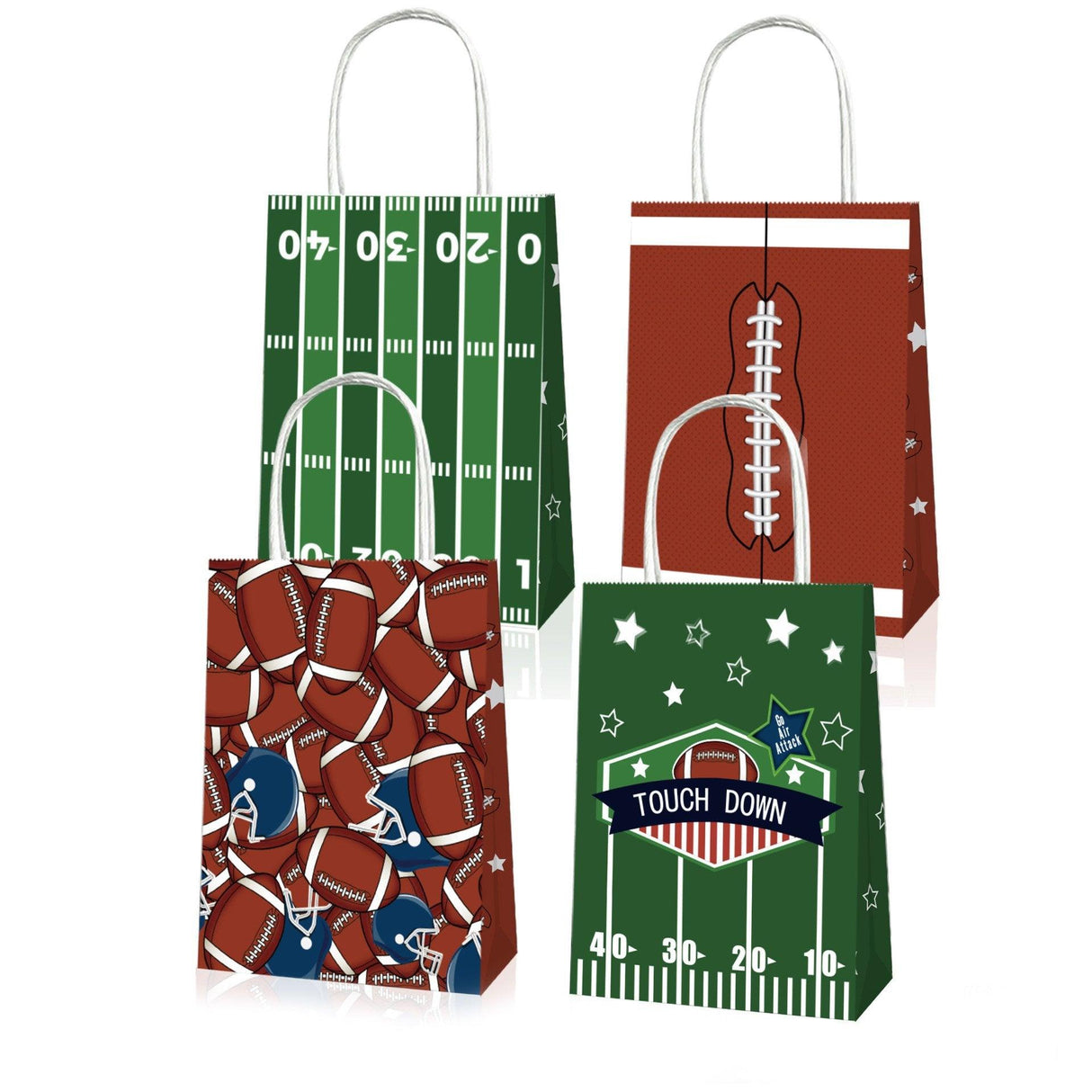 Elevate Your Gifts with Rugby Themed Kraft Paper Tote Bags