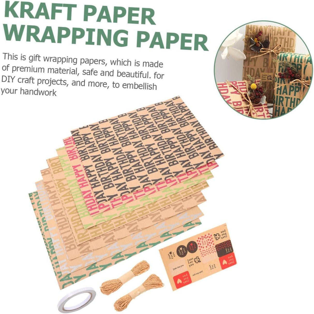 Elevate Your Gifts with Vintage Kraft Wrapping Paper