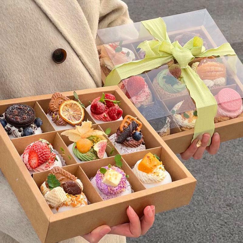 Elevate Your Packaging with Our Versatile Clear Lid Pastry Box