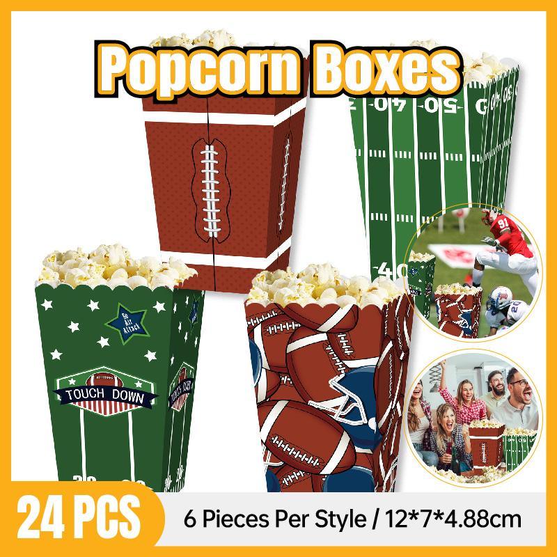 Elevate Your Party with Rugby Theme Popcorn Boxes for Treats