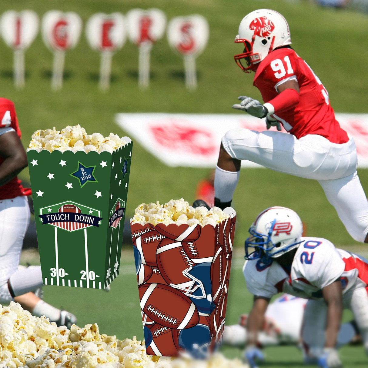 Elevate Your Party with Rugby Theme Popcorn Boxes for Treats