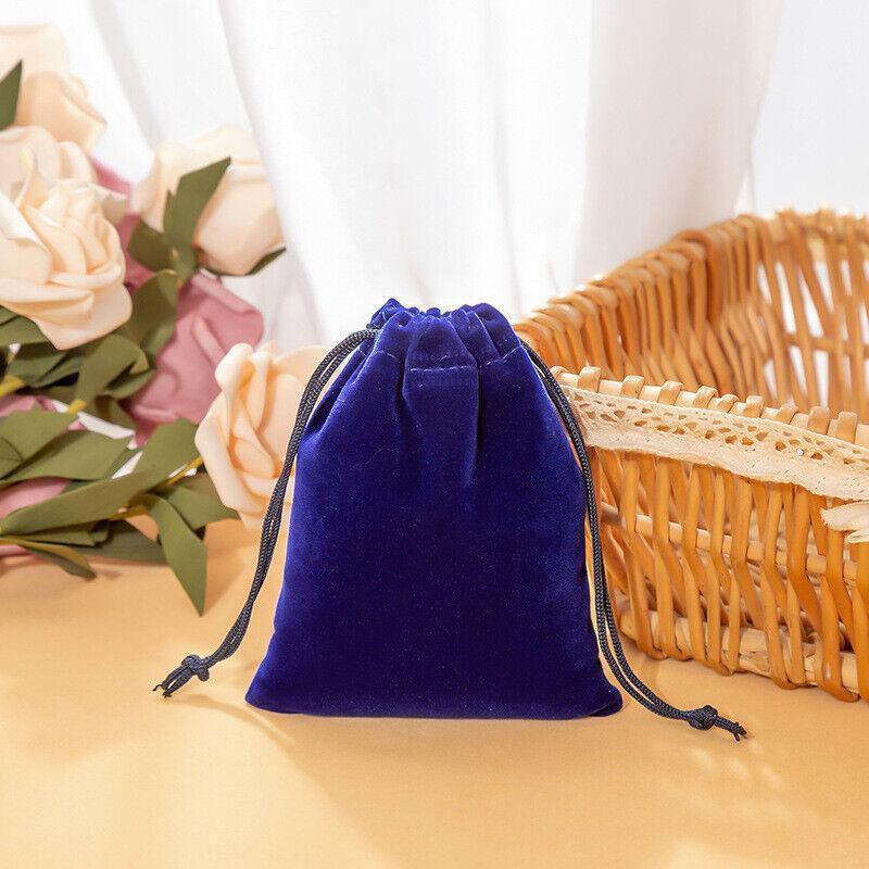 Velvet Gift Drawstring Bags 50PCS 5Colours 3Sizes - Discount Packaging Warehouse