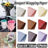 Embossed Convex Flower Wrapping Paper 50 Sheets Durable Paper for Floral Arrangements