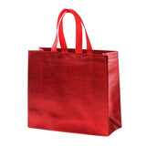 Embossed Non-Woven Fabric Tote Bag Stylish Shopping and Gifting 25pcs